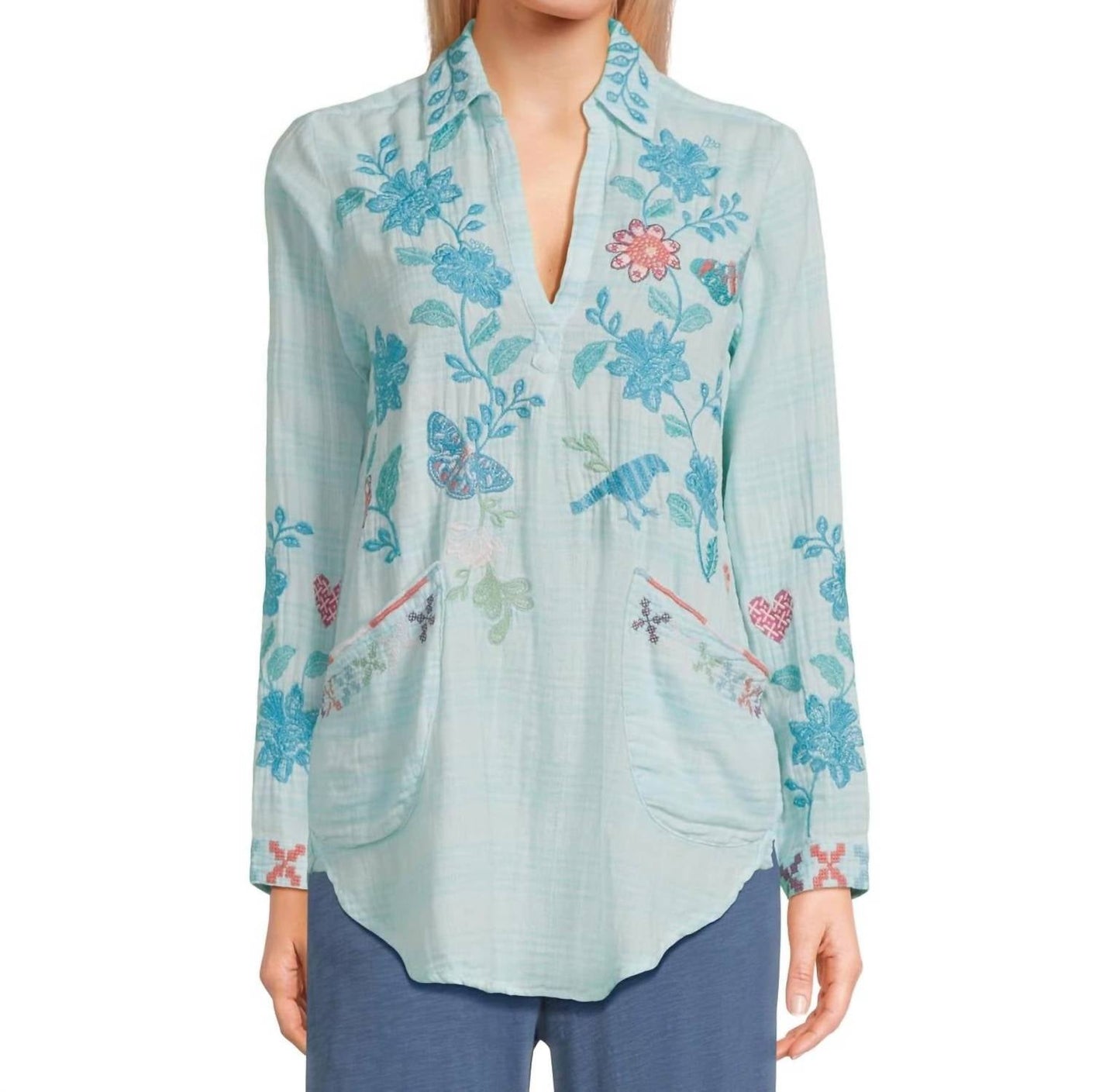 Johnny Was - Henley Popover Tunic Top