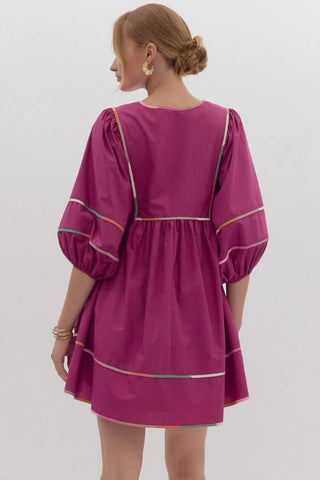 Introdução - Vestido com Ponto Contraste