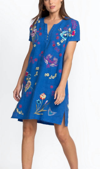 Vestido de linho com botões frontais Johnny Was - Jessi