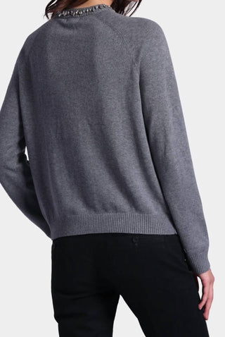 Minnie Rose - Raglan Jewel Crew Neck Sweater