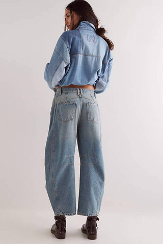 Free People - Calça Jeans Good Luck de Cintura Média