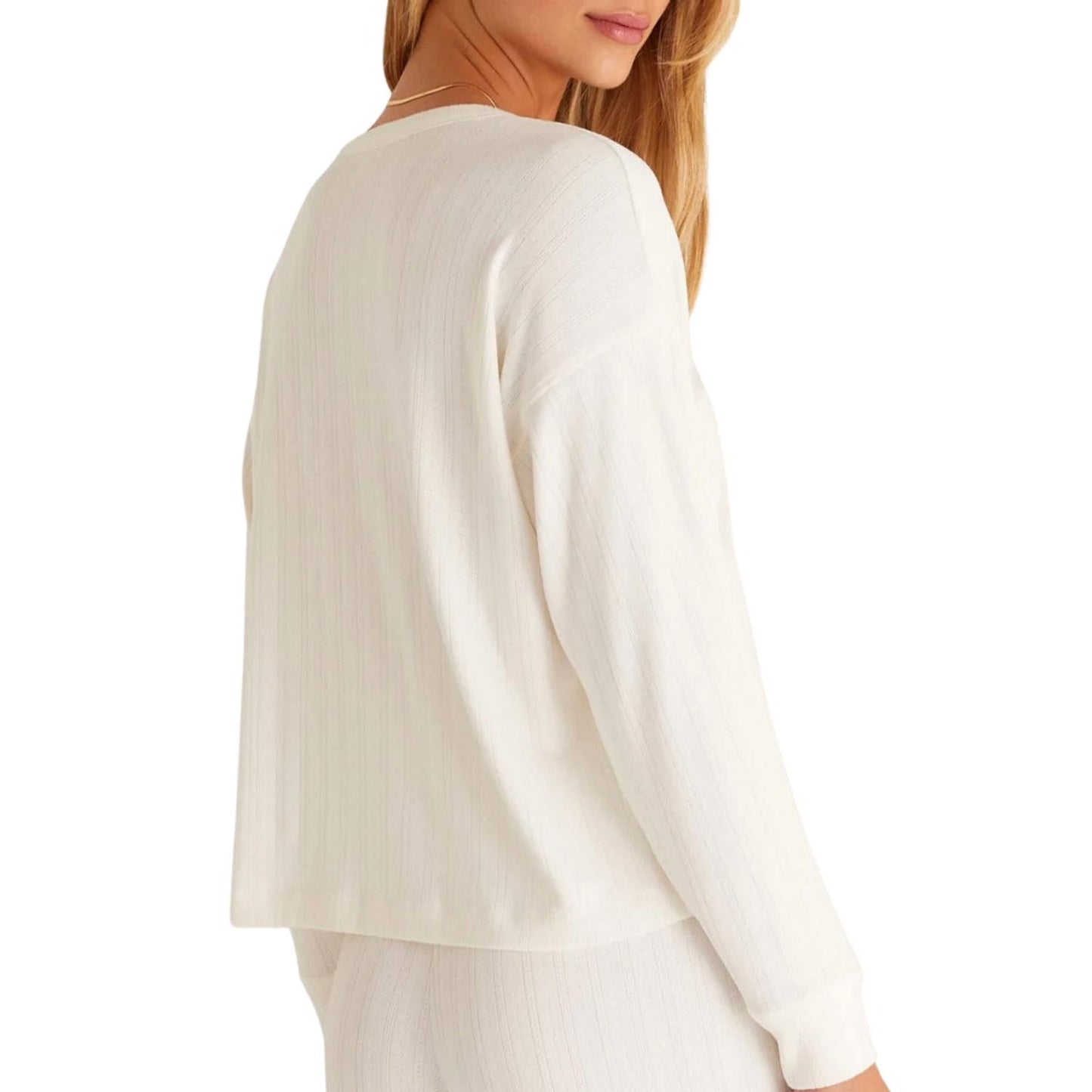 Z Supply - DUSK POINTELLE LONG SLEEVE TOP