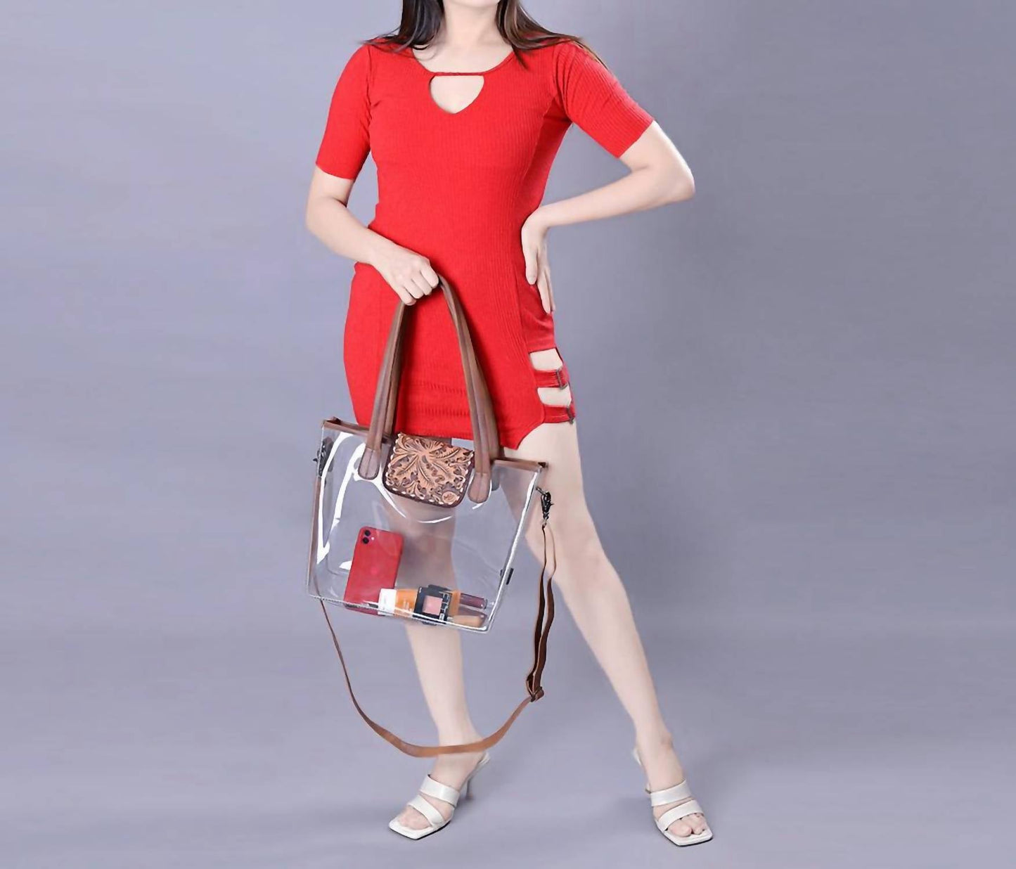American Darling - Women's Hand Tooled Clear Bag