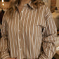 Able - Crop Striped Shirt