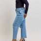 Judy Blue - Tummy Control Vintage Wash Straight Leg Jeans - Petite