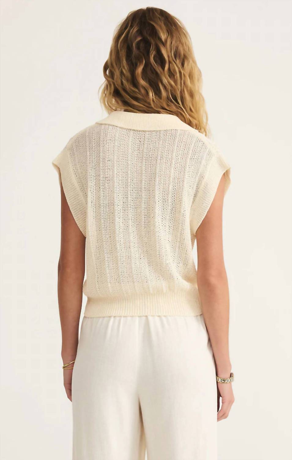 Z Supply - Lauden Crochet Polo Top