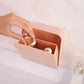 Pastel Wall Mounted Vanity Organizer and Makeup Shelf