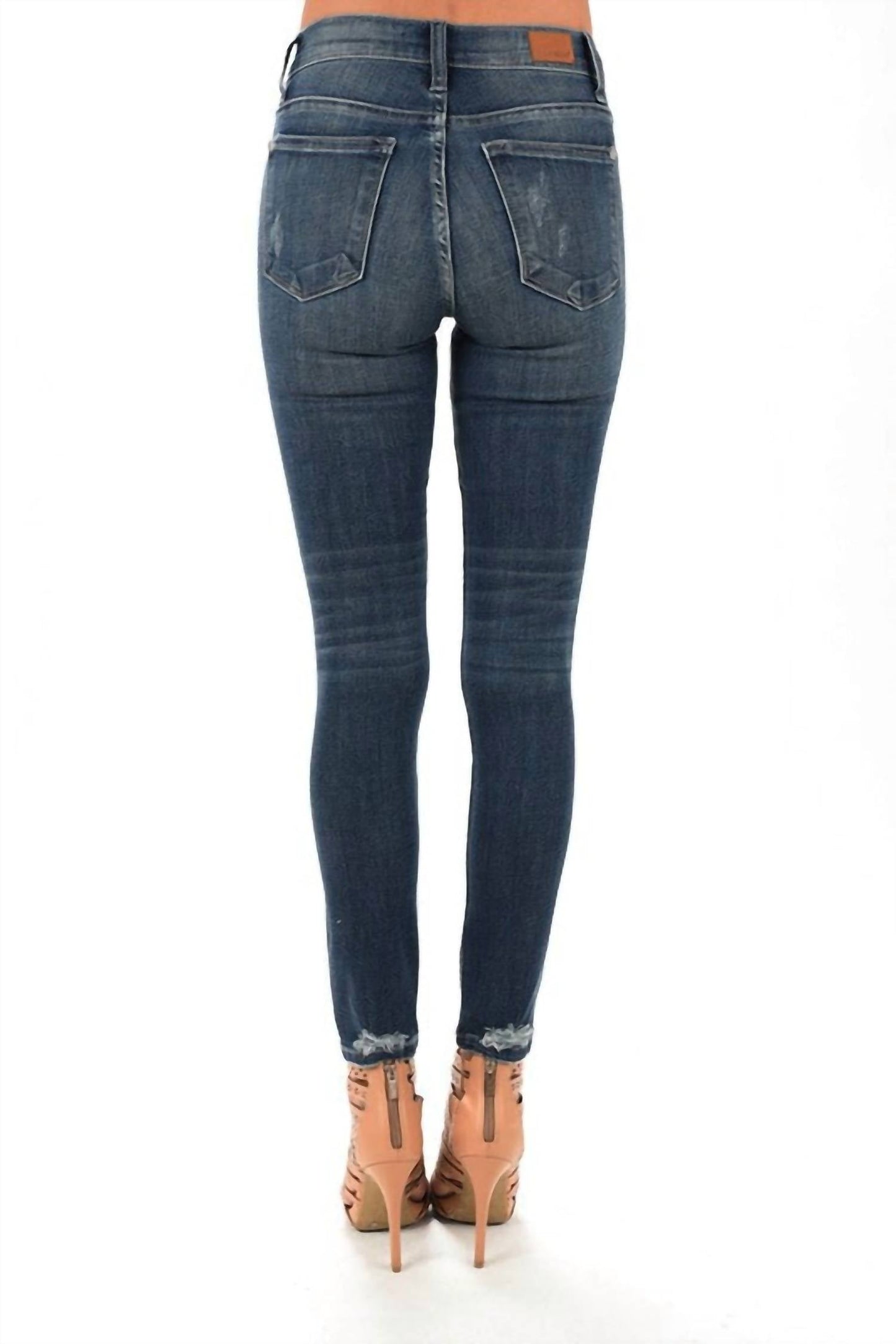 Judy Blue - Bootyfull Destroyed Patch Skinny Jean - Plus