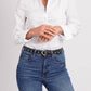 Amsterdam Heritage - Women's Chloe Vintage Studded Skinny Belt