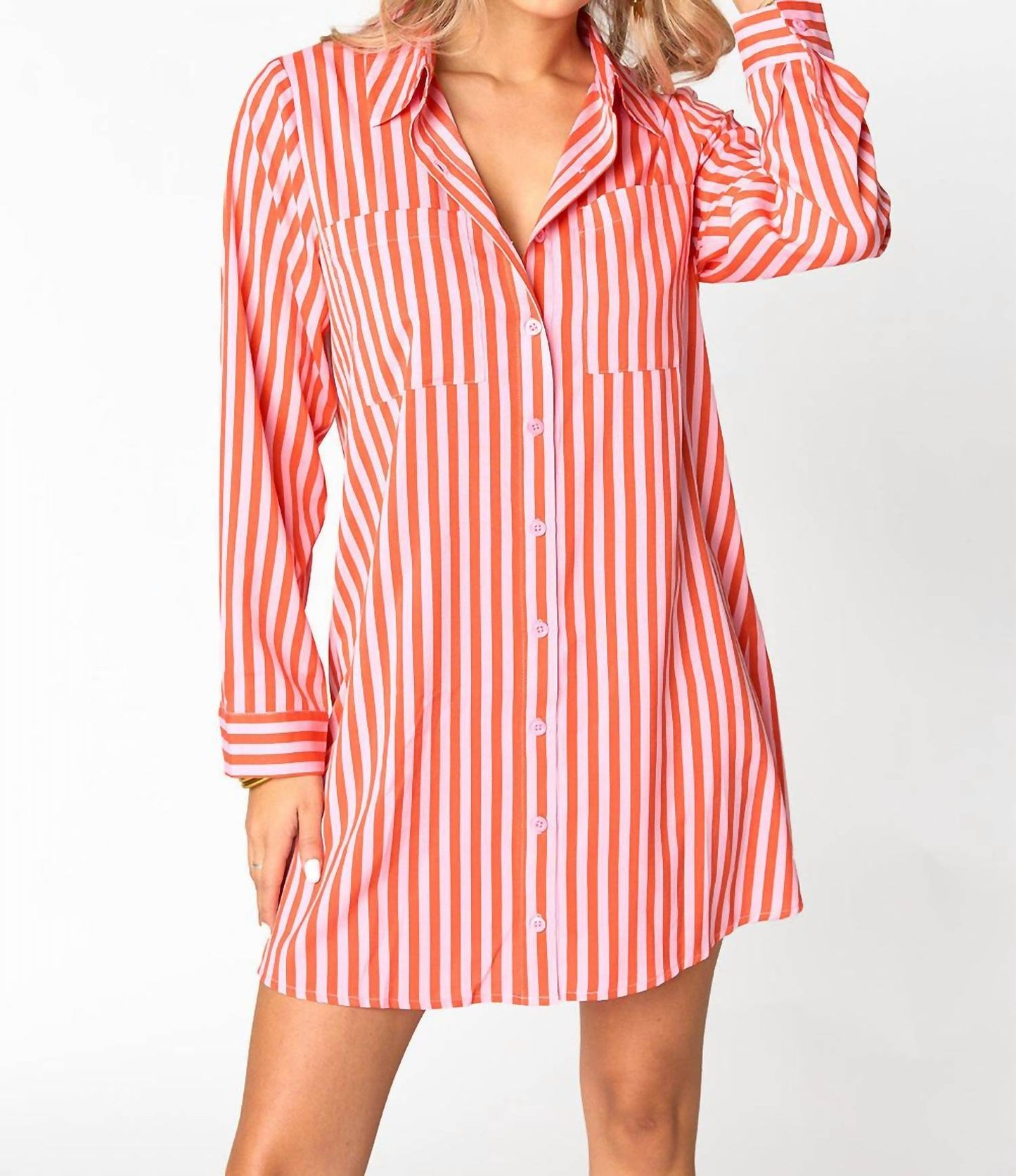 Buddylove - Sun Glow Mini Shirt Dress