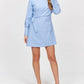 Before You Collection - Mid-weight Poplin Wrap Shirt Dress
