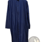 Denim Button Front Long Sleeve Maxi Dress