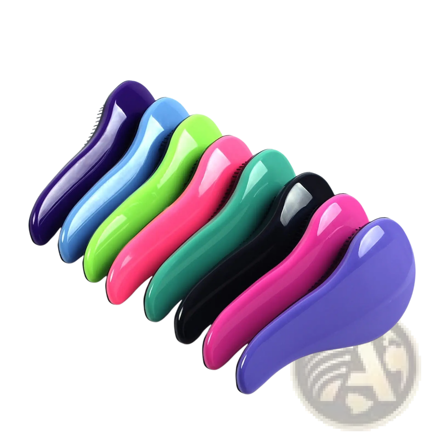 Detangling Hair Brush Set 3 Piece Glossy Styling Comb