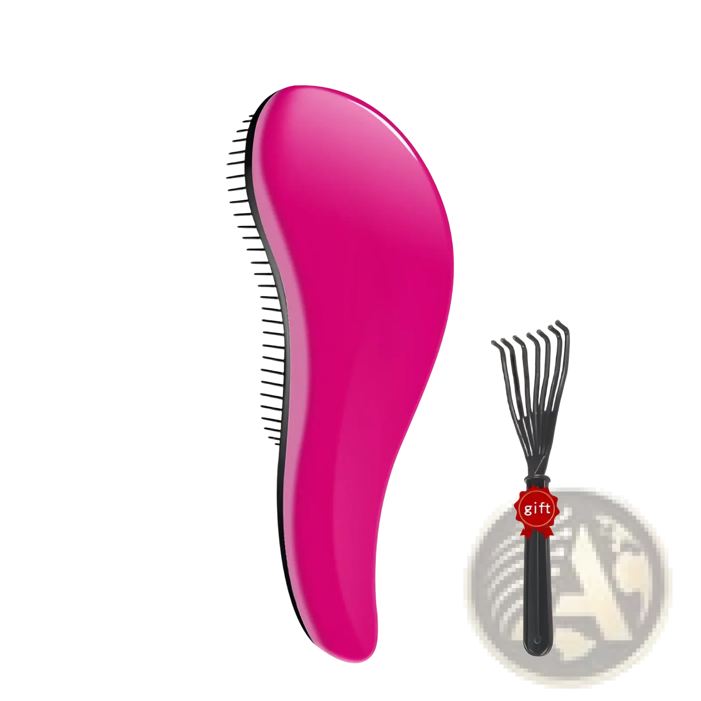 Detangling Hair Brush Set 3 Piece Glossy Styling Comb