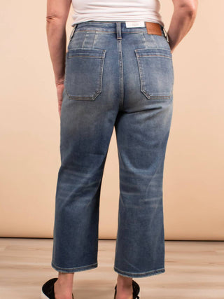 Judy Blue - Calça Jeans Crop Larga Feminina