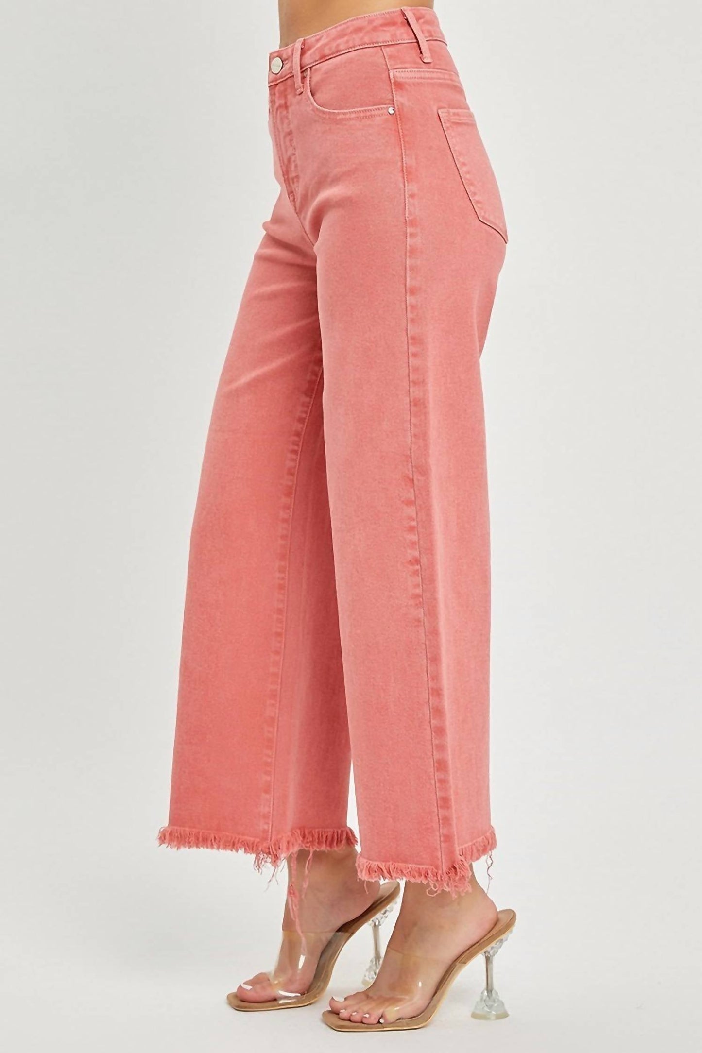 Risen - Tatum Tummy Control Wide Leg Crop Jean - Plus