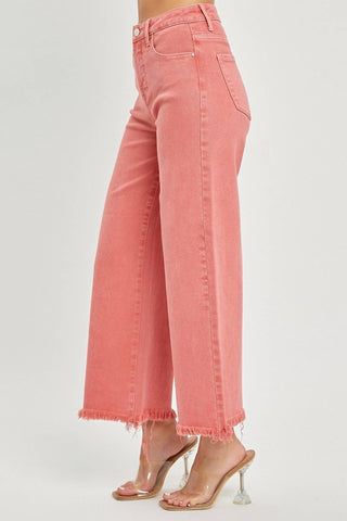 Risen - Tatum Tummy Control Wide Leg Crop Jean - Plus