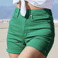 Judy Blue - Tummy Control Garment Dyed Denim Shorts - Plus