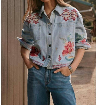 Johnny Was - TALULLA CROPPED DENIM JACKET