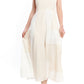 La Ligne Celeste Patchwork Dress in Natural/Ivory, Size Medium