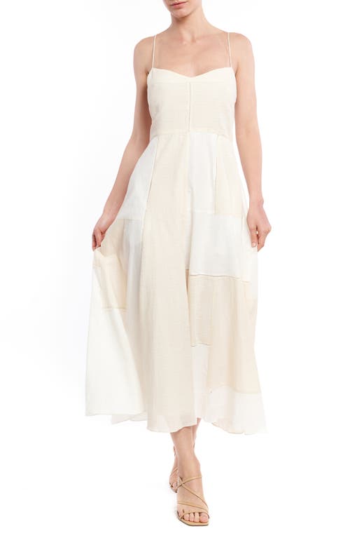 La Ligne Celeste Patchwork Dress in Natural/Ivory, Size Medium