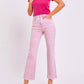Risen - High Rise Rae Hem Slit Straight Jeans