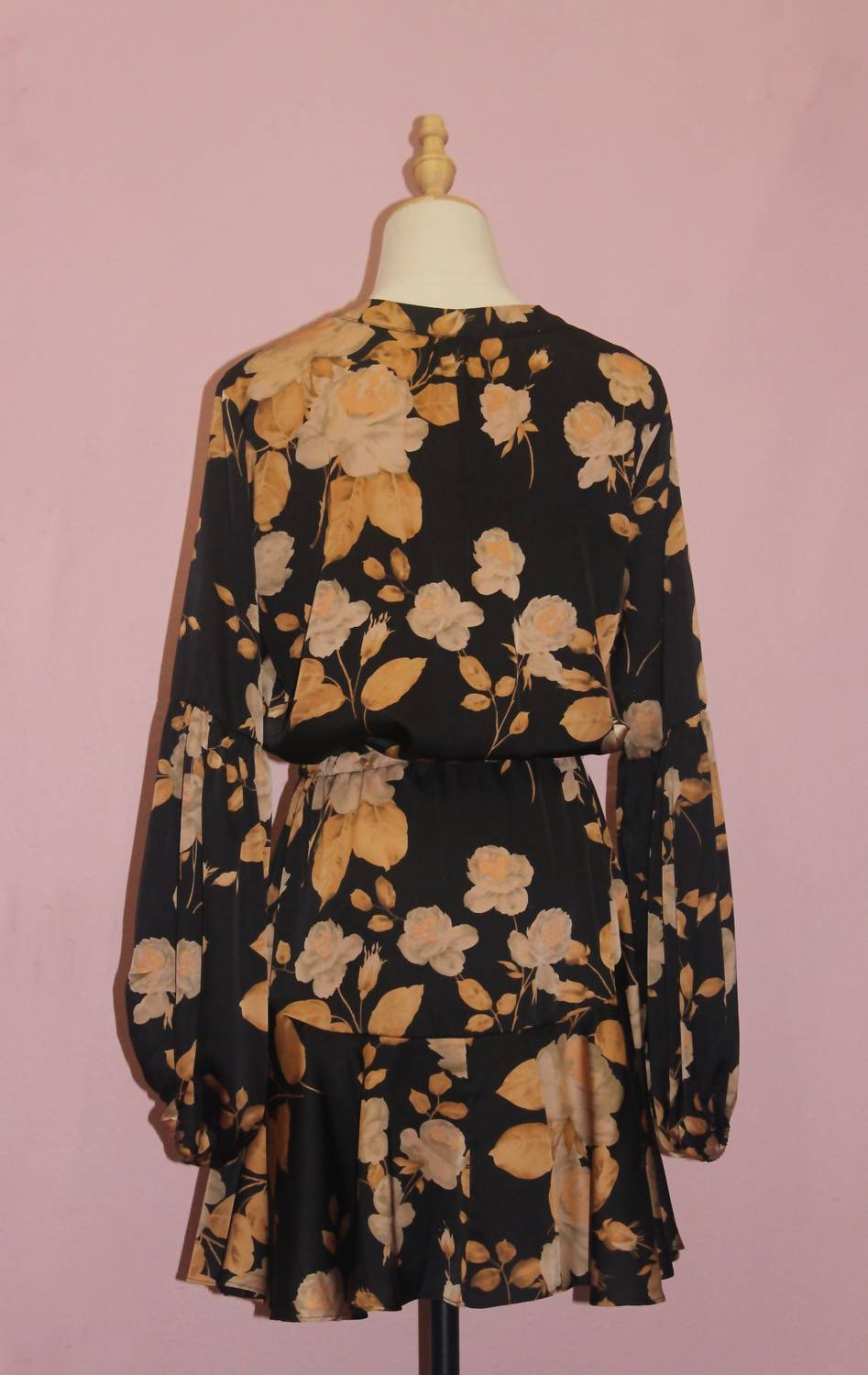 Aakaa - Fall Floral Print Dress