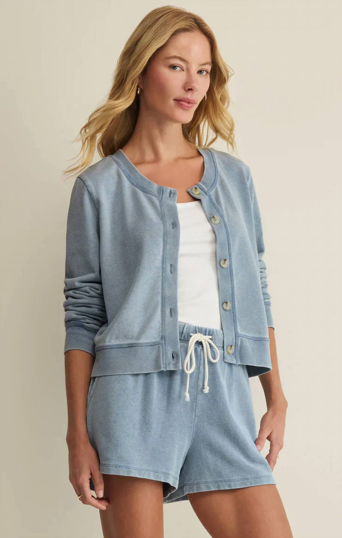 Z Supply - Daily Knit Denim Cardigan