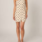 2.7 August Apparel - Polka Dot Linen Strapless Dress