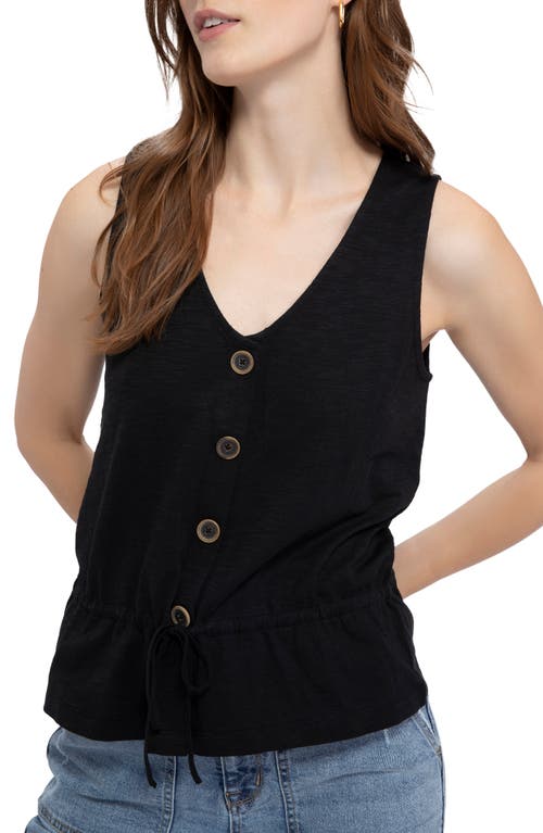 Sanctuary Heartstrings Button Tank - Black