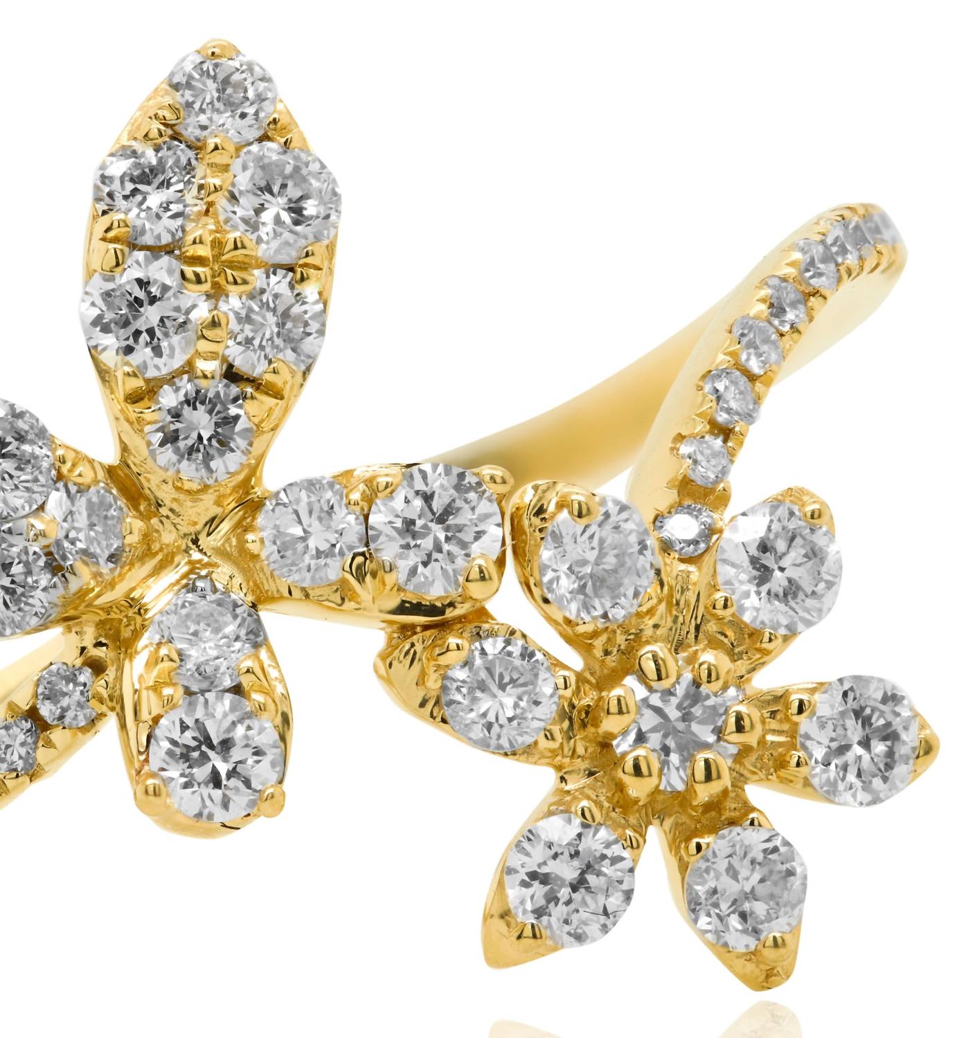 Diana M Jewels - 0.46 Cts Diamond Criss Cross Ring