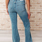 Judy Blue - Mid Rise Distressed Released Hem Bootcut Jeans