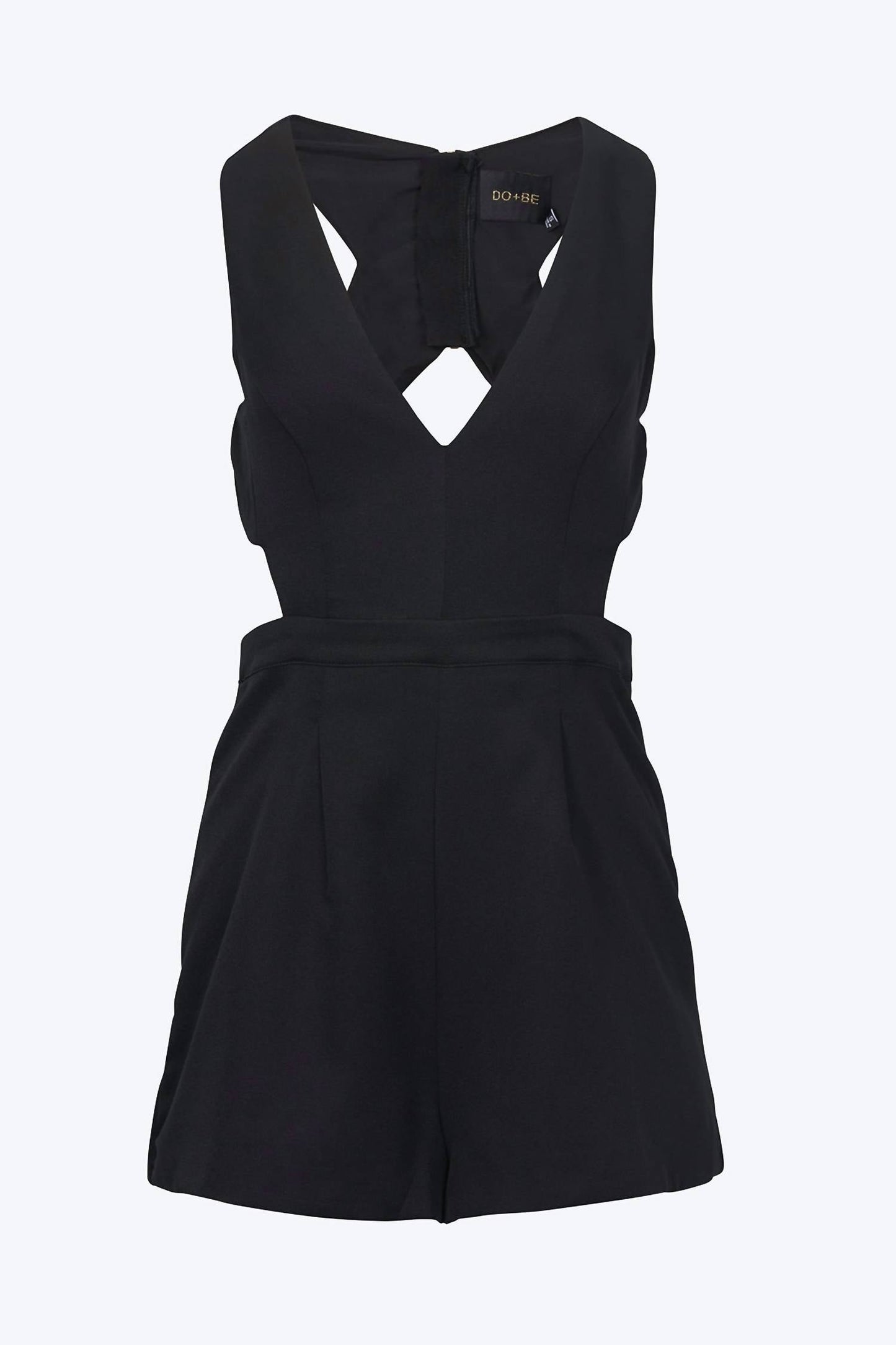 Do+Be - PLUNGING OPEN-BACK SATIN ROMPER