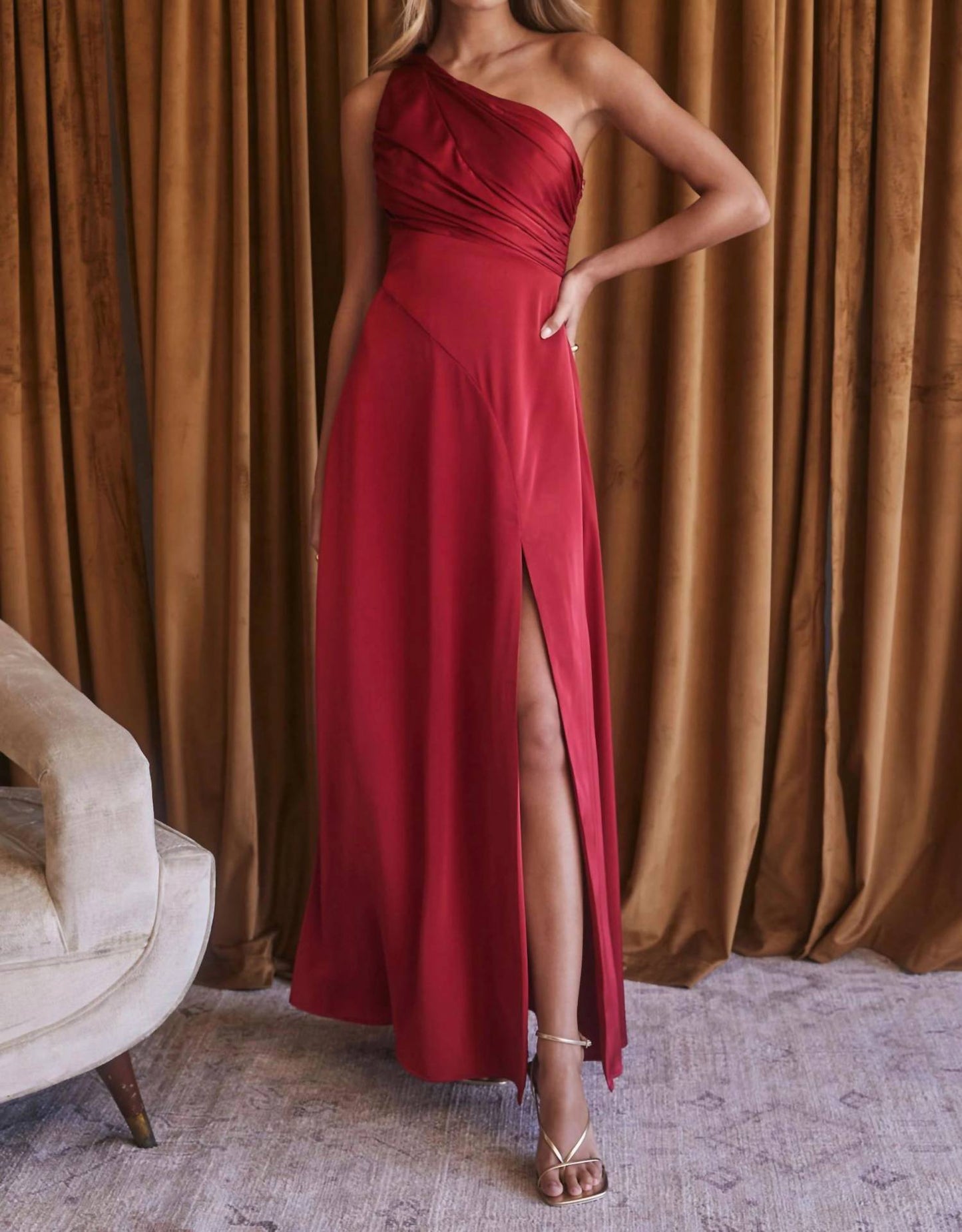 Astr - Atoila One Shoulder Maxi Dress