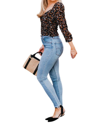 Label 86 - 3/4 Sleeve Blossom Top