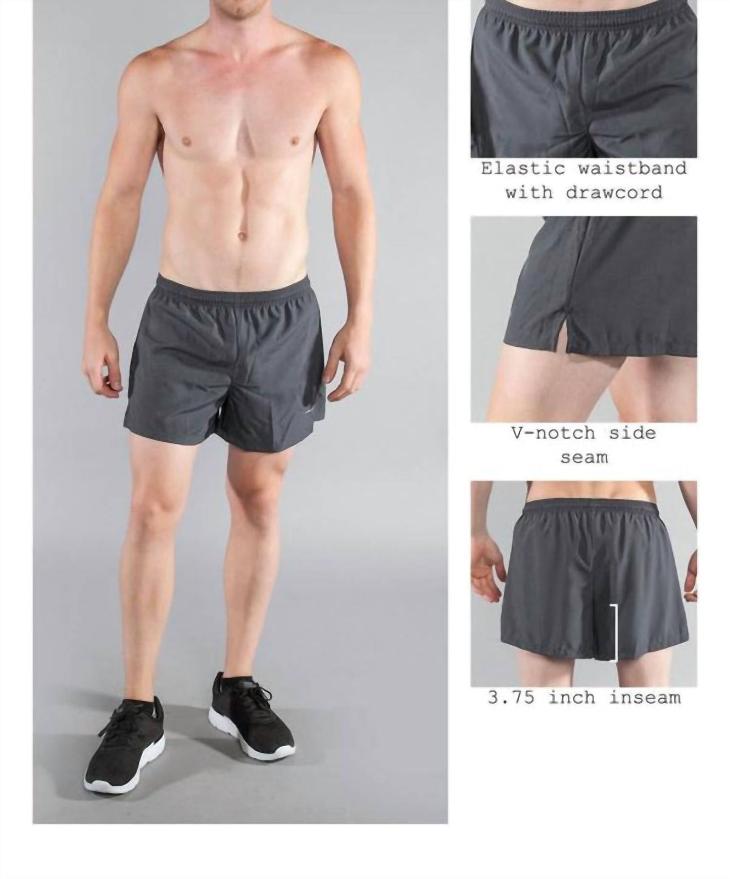 Boa - 3.75" V-notch Running Short