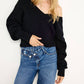 Good American - Cozy Deep V-neck Sweater