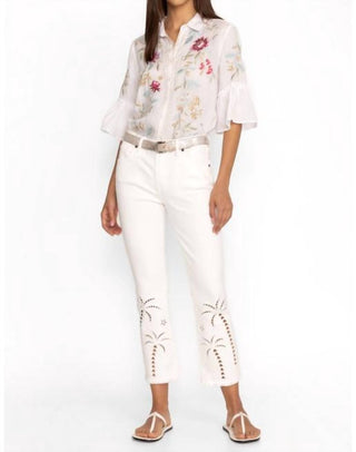 Johnny Was - A BOTA CROPPED BABY JEAN PARADISE PALMAS