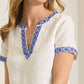 Tommy Bahama - Two Palms Costal Tiles Print Linen Dress