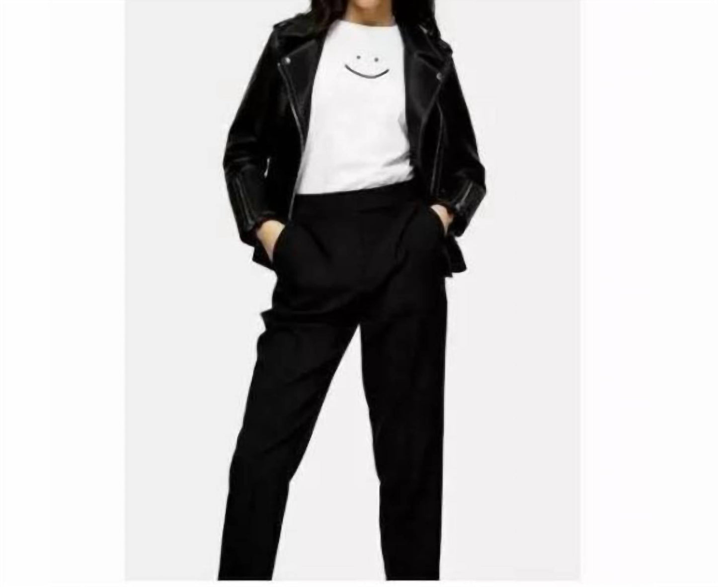 Topshop - Ankle Crop Straight Leg Pants