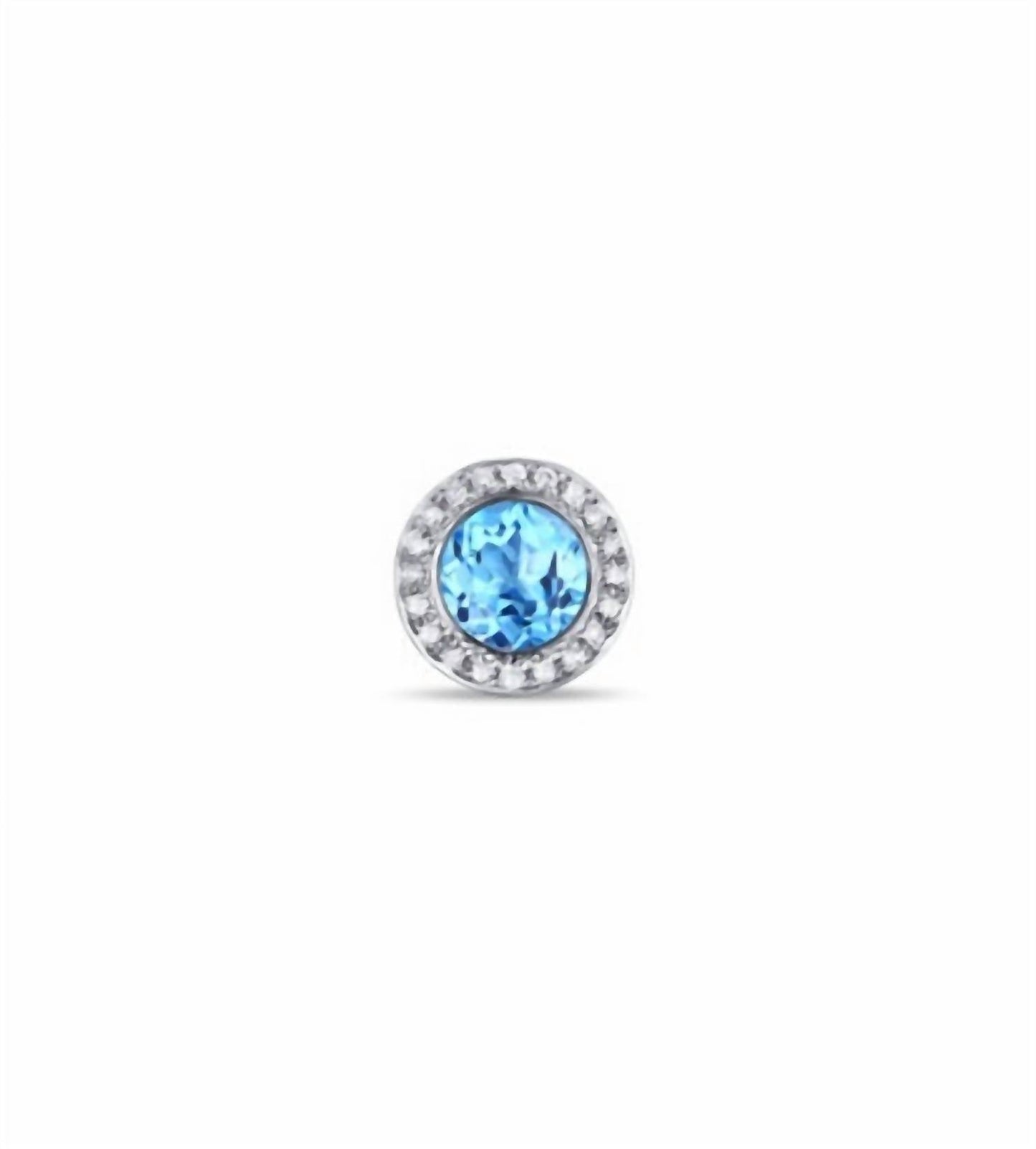 Diana M Jewels - 1.52 Cts Blue Topaz Stud Earrings