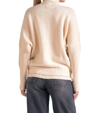 Elan - Suéter com gola falsa cruzada