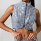 Amylynn - Paloma Denim Crop Vest