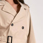 Elan - Cropped Trench Jacket