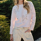Aaron & Amber - Lace Bow Spring Sweater