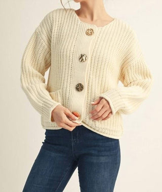 Jodifl - Big Button Sweater Cardigan