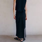 A.Ren - Woven Elastic Waist Long Linen Skirt
