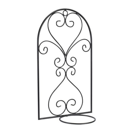 Melrose International Wall Trellis Pot Holder Set  Metal