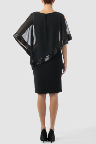 Joseph Ribkoff - Chiffon Overlay Mini Dress