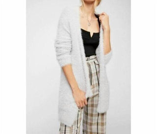Free People - Cardigan felpudo com frente aberta